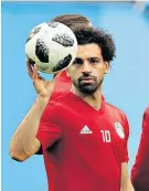  ??  ?? On the ball: Mohamed Salah returns after missing the defeat by Uruguay