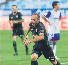  ?? FOTO: EFE ?? Nino celebra su gol, que valió el pase a la gran final del ‘play off’ de ascenso