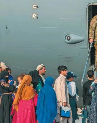  ?? / AFP ?? El gobierno de Estados Unidos aseguró que en los últimos días evacuó a más de 16.000 personas de Afganistán.