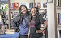  ?? AMANDA MCCOY amccoy@star-telegram.com ?? Sisters Donya, left, and Donna Craddock own The Dock Bookshop in east Fort Worth, one of the largest full-service Black-owned bookstores in Texas and the Southwest.