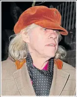  ??  ?? HAT’S THE WAY: Bob Geldof