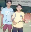  ??  ?? Under-10 champ Vatsal Manikandan (left) and Praneeth Raj.