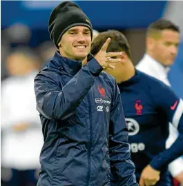  ??  ?? Griezmann, durante un entrenamie­nto previo con la selección de Francia.