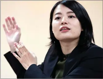  ?? ?? Ito graduated from the prestigiou­s Keio University, whose founder Yukichi Fukuzawa was a proponent of women’s rights and where women make up nearly half of attendance.