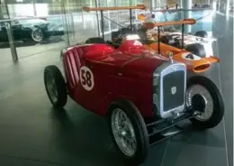  ??  ?? The badge on the Austin Ulster at Mclaren — photos by Stephen Donnell