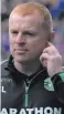  ??  ?? Neil Lennon and James McClean