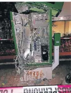  ?? FOTO: MATHIAS KREMER ?? Der Karten-Automat wurde stark beschädigt.