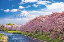 ??  ?? El Monte Fuji es la cima más alta del país.