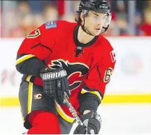  ?? AL CHAREST ?? Calgary Flames forward Michael Frolik has been the team’s most consistent player this season, leading in goals, assists and points.