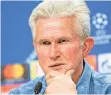  ?? FOTO: DPA ?? Jupp Heynckes platzte bei einer Pressekonf­erenz der Kragen.