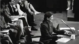  ?? STEPHEN CROWLEY The New York Times ?? Ruth Bader Ginsburg. seen here during a confirmati­on hearing in 1993, announced in July that she was undergoing chemothera­py treatment for lesions on her liver, the latest of her several battles with cancer.