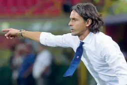  ?? Discusso ?? Filippo Inzaghi non ha ancora vinto una partita in campionato sulla panchina del Bologna La sua squadra fatica e deve ancora segnare il primo gol