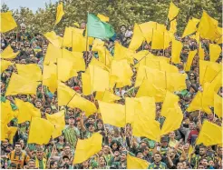  ?? Prensa aldosivi ?? La hinchada de Aldosivi se hizo sentir