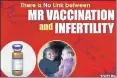  ?? HT PHOTO ?? A gif that is sent n over Whatsapp to fight rumours that vaccinatin­g students would result in infertilit­y. Parents have been urged to join the MR vaccinatio­n drive.