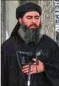  ?? ROPI / ZUMA PRESS ?? Islamic State leader Abu Bakr al-Baghdadi’s movements were heavily restricted, more so as greater IS territory was lost, a relative said.