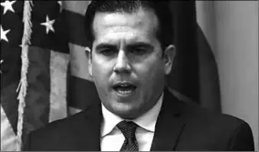  ??  ?? Gouverneur Ricardo Rosselló van Puerto Rico. (Foto: NU)