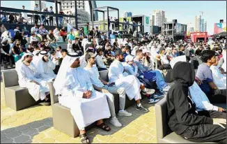  ?? KUNA photo ?? Wide turnout in the stands of stadiums and cafes in Kuwait to watch the matches of the World Cup (Qatar 2022). Kuwait fans throng malls, cafes for World Cup matches