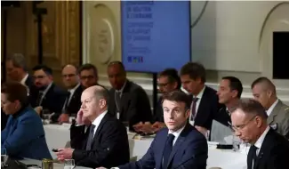  ?? ?? Le président français Emmanuel Macron à Paris, lundi 26 février 2024.