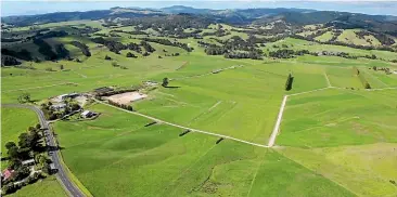  ??  ?? The 90ha dairy farm at 260 Waiteitei Road, Tomarata includes 58 paddocks linked through a central race system, farm buildings and two dwellings.