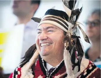  ?? BEN NELMS ?? Vision Vancouver mayoral candidate Ian Campbell is a hereditary chief of the Squamish Nation and an elected member of its council. He says his experience in First Nations government will benefit him as mayor.