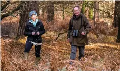  ?? ?? Appeal... our man John with Rebecca Pow in the New Forest. Ms Pow, right, has praised readers