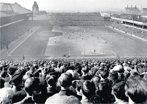  ??  ?? 68,221 packed into Villa Park for the FA Cup semi final between West Bromwich Albion and Port Vale in 1954