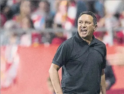  ?? FOTO: PERE PUNTÍ ?? Los de Eusebio obligados a ganar en Montilivi a un Rayo que atraviesa muchos apuros