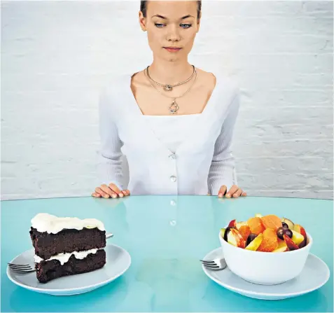  ??  ?? Decisions: many of us are swayed by calories when making food choices