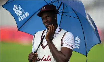  ??  ?? Jason Holder hopes more West Indies players will get the chance to play county cricket. Photograph: Dan Mullan/Getty Images for ECB