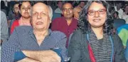  ??  ?? A CLOSE WATCH: Mahesh Bhatt (L) and Suhrita Sengupta