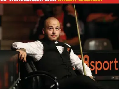  ?? FOTO DICK DEMEY ?? Alles moest en ging beter gisteren voor Luca Brecel. “Ik ben opgelucht.”
FOTO JEFFREY GAENS