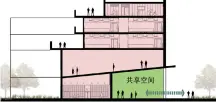  ??  ?? 图 7建筑层交错示意图图 8马尔堡学校空间结构­示意
图 9共享空间示意图