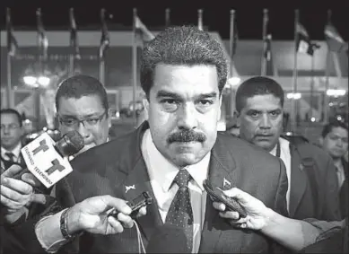  ??  ?? President Nicolas Maduro says that Venezuela must be modified, especially the rotten National Assembly that’s currently there.