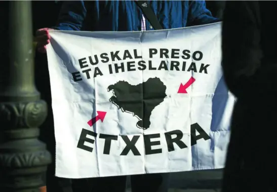  ?? EP ?? La plataforma de apoyo a los presos de ETA reivindica­rá hoy el acercamien­to de todos los reclusos de la banda