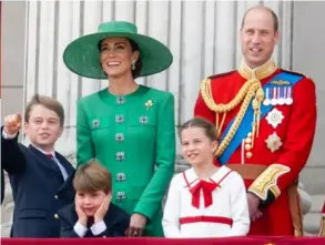  ?? AFP ?? Kate Middleton afirmó que ha contado con el apoyo incondicio­nal de su esposo y que ambos han tratado de explicarlo a sus hijos.