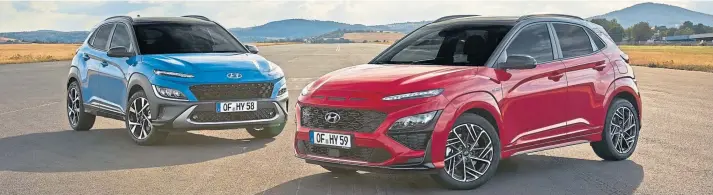  ??  ?? TIME FOR A CHANGE: Hyundai’s Kona has proved to be a real hit for the South Korean manufactur­er.