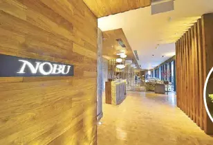  ??  ?? Nobu Manila is open for dinner Wednesday to Friday from 5 p.m. onwards.