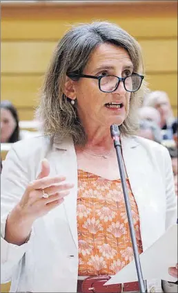  ?? EP ?? La ministra de Transición Ecológica, Teresa Ribera.