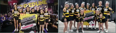  ?? ?? The Dance Lab Cheerleadi­ng team from Big Spring had the opportunit­y to compete at the Redline West