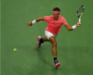  ?? AFP ?? Kein Vorbeikomm­en: Rafael Nadal steigert sich in Flushing Meadows von Runde zu Runde.