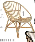  ??  ?? 1. Fauteuil en rotin Livia, 239 $, article.com. 2. Fauteuil en rotin et métal, 199,99 $, Bouclair. 3. Fauteuil en rotin et métal Allura de Bayou Breeze, 639,99 $, wayfair.ca.