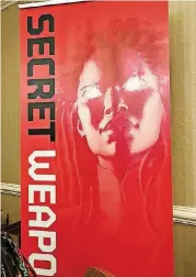  ??  ?? A banner promoting “Secret Weapons,” written by former Norman resident Eric Heisserer, is shown at the ComicsPRO retailer conference.