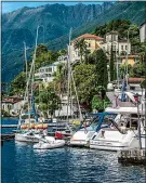  ??  ?? PICTURESQU­E: The Swiss town of Ascona on the banks of Lake Maggiore