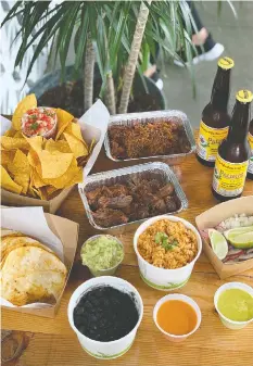  ?? — HUGO’S MEXICAN KITCHEN ?? Hugo’s three locations are offering take home meal kits.