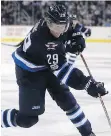  ?? TREVOR HAGAN/ THE CANADIAN PRESS ?? Before a concussion sidelined him for 17 days, Winnipeg Jets rookie forward Patrik Laine was putting up Alex Ovechkin-like goal scoring numbers.
