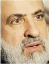  ?? ANWAR AMRO/AFP/GETTY IMAGES FILES ?? Hezbollah deputy chief Naim Qassem says that the organizati­on has fought ‘major infiltrati­ons’ by foreign intelligen­ce agencies.