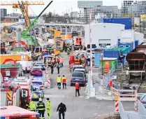  ?? ?? ▮ La detonación ocurrió cuando la bomba fue desenterra­da durante unos trabajos en las vías del ferrocarri­l.