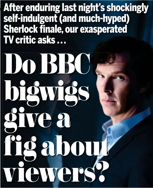  ?? Picture: BBC / LAURENCE CENDROWICZ ?? Clueless: Benedict Cumberbatc­h as Sherlock