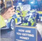  ??  ?? On patrol Police will be out in force in December checking for drink-drivers