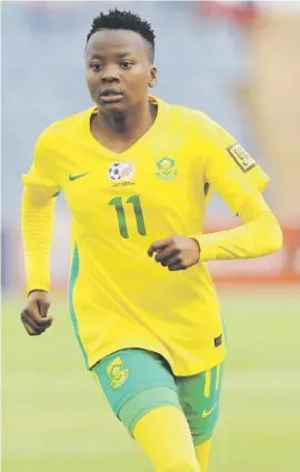  ?? Picture: Backpagepi­x ?? BIG MOVE. Banyana Banyana’s Thembi Kgatlana is off to the United States to further her club career.